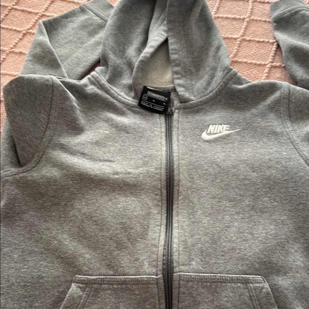 Nike Gray Zip-Up Hoodie